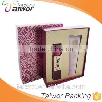 Recyclable high quality cosmetic packing paper box for gift