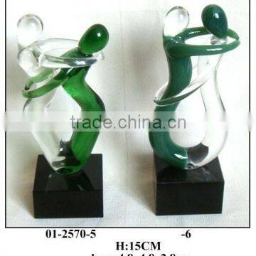 glass figures decoration