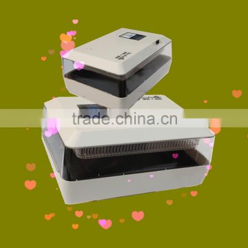 CE supporting 60 chicken eggs family use white color double power fully automatic mini incubator
