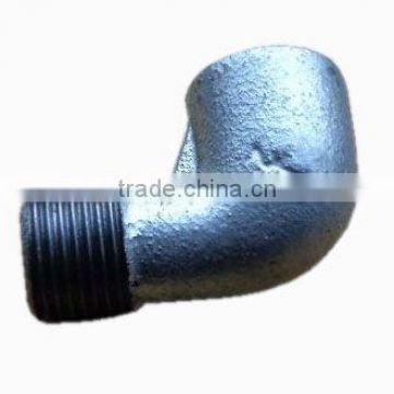 black and galvanized fitting elbow