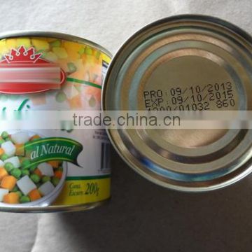 300g*24tin High quality mixed vegetable in tin