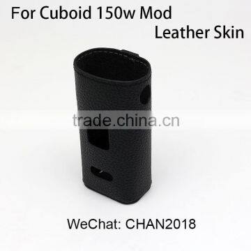 High Quality Design Oriented Black PU Leather wrap FOR Cuboid 150w Mod wrap multi color choice