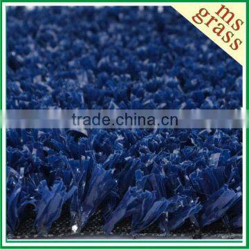 Dark blue artificial grass for logo mat