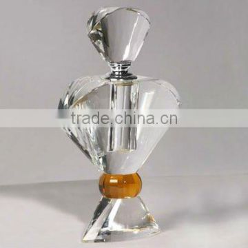 elegant crystal perfume bottle design for body care