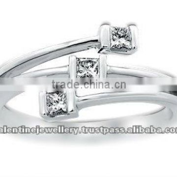 Hamesha Princess Diamond Ring, 0.22 ct total diamond weight, 18K White Gold