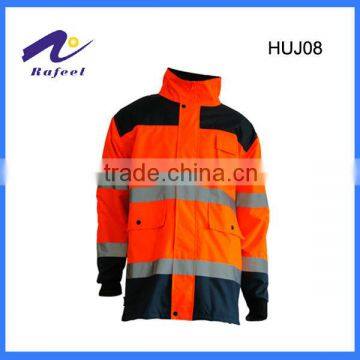 men's two Tone reflective security jacket