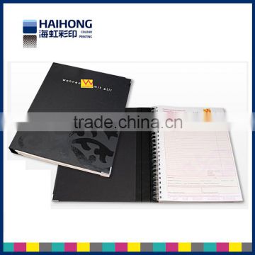 commercial hard cover sprial binding notebook printing