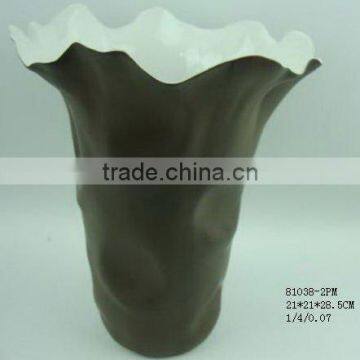 porcelain flower vase