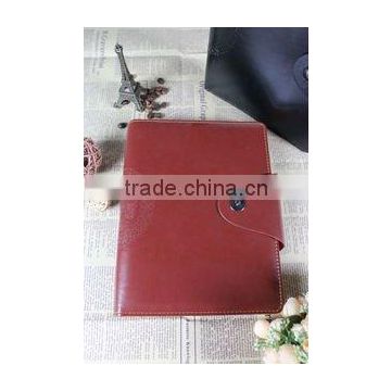 Elegant PU Pull-up Embossing Soft Leather Cover Executive Notebook