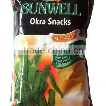 Low Temperature Vacuum Fried Okra Chips