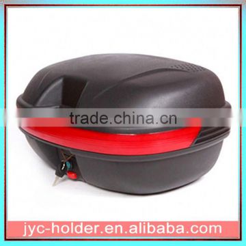 Black plastic motorcycle trunk ,H0Trpq motorcycle tail boxes