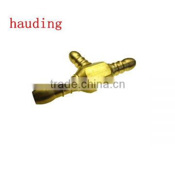 T-type hose barb connector , high quality tee hose barb with male size ,3/8" 1/2" 3/4" size