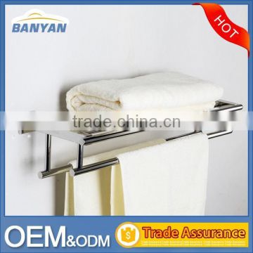 Contemporary Styled wall mounted adjustable double towel racks for bathrooms
