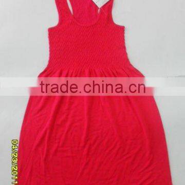 red hot seamless lady top vest dress