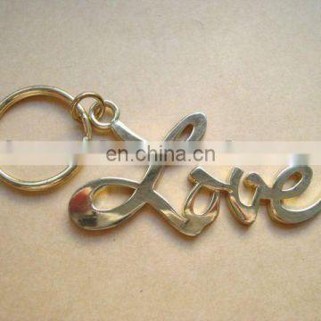 metal love letter key chain as Valentine gift