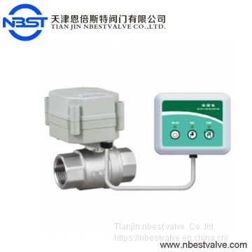 Electric Automatic Water Detection  With Motorized Control Valve For Water Leak