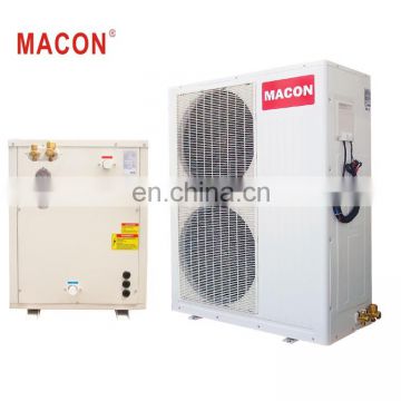 2017 hot new products 14kw split type EVI DC inverter compressor air to water heat pump
