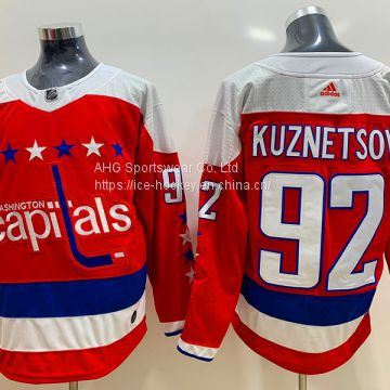 Washington Capitals #92 Kuznetsov Red Jersey