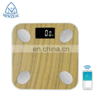 Best Sale 260x260x23.3 MM Bathroom Big LED Display Blue Tooth Scale With Aifit APP