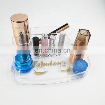 Cosmetic beauty holder display acrylic eyelash make up organizer