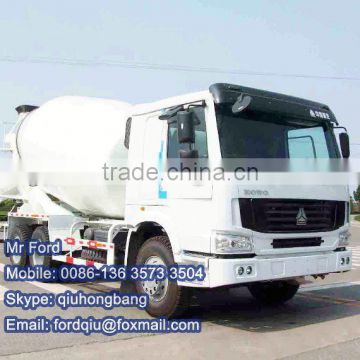 HOWO 12T self loading concrete mixer truck 0086-13635733504