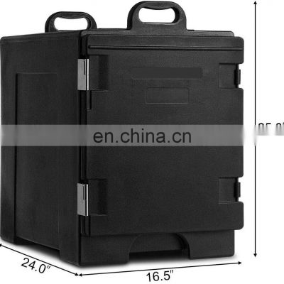 Loading Insulated Food Pan Carrier Full-size Pan Food-grade LL DPE Material Portable Food Warmer with Fastener Polyurethane Foam