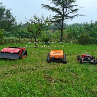 rechargeable brush cutter, China lawn mower robot price, remote control tracked mower for sale