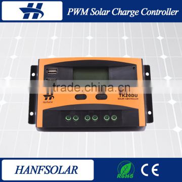 20A 12v 24v auto switch LCD display PWM off-grid Solar charge controller