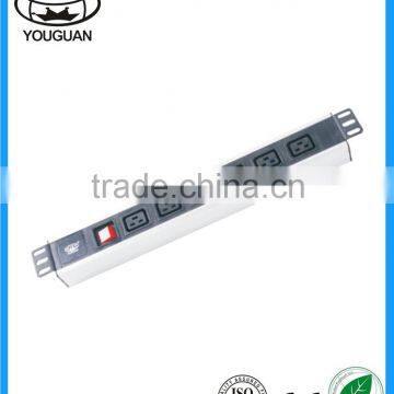 C19 type Silverwhite PDU Socket with switch