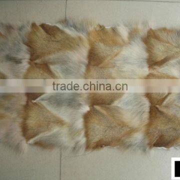 High quality Patched Fox Fur Plates for home decoration