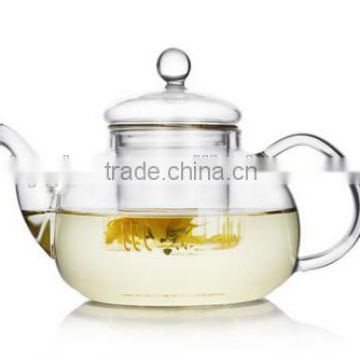 crystal borosilciate handmade glass teapot