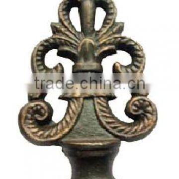 Decorative Wrought Iron Curtain Rod Finials for 1.25" (31.7mm) Curtain Rods