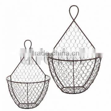 kitchen wire metal basket/hanging/ power coating