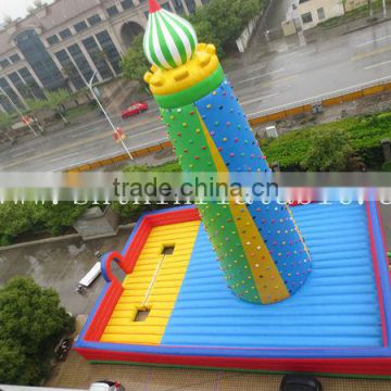 inflatable rock climbing/outdoor inflatable climbing wall