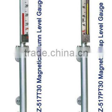 UHZ 517T30 magnetic level gauge for fuel tank gauge side-side mounted with top indication