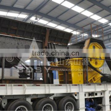mobile crushing plant with low crushing noise / stone crusher station with low crushing noise