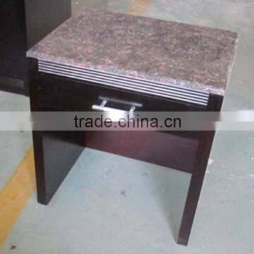 Grade E1 MDF+veneer+PU paint nightstand hotel furniture