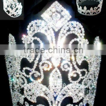 10inches silver full queen crown
