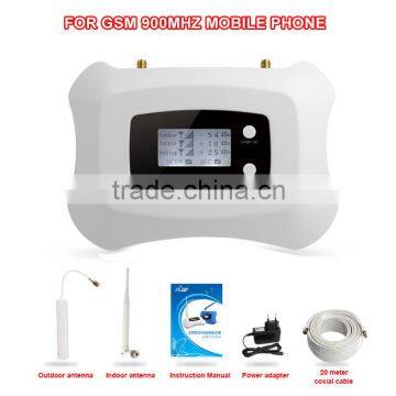 Hot sale home use gsm900 cellphone signal repeater amplifier with LCD