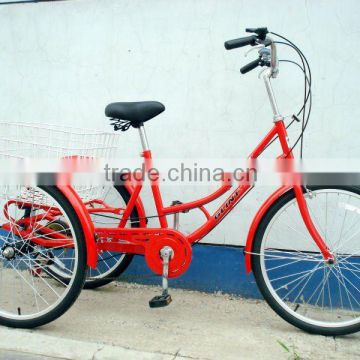 24" red shopping tricycle/cycle/trike