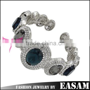 Easam Gold Supplier Top Grade Crystal Alloy gold covering bangles