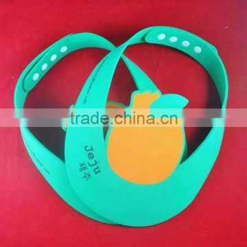 [China factory]cartoon logo printed eva foam sun visor caps