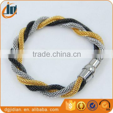 Stainless steel mesh chain bracelet