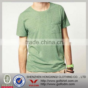 Hot selling cotton t shirt with pocket