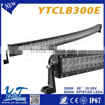 Most power,Most brightness 300w 50"led lightbar 4x4 certified with CE RoHs & Emark