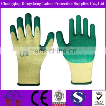 Breathable Polyester Latex anti penetration 707 working gloves