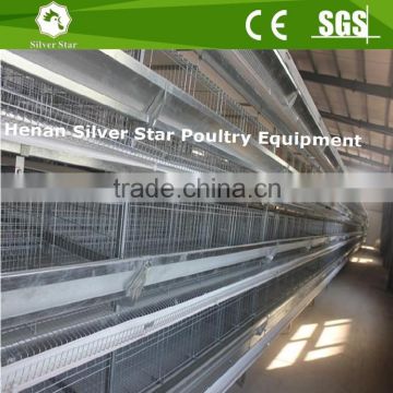 Uzbekistan Farm Use Al-Zn Steel Material H Type 4-Tier Big Layer Cage/Growing Layer Cage Equipment