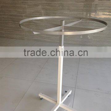 Adjustable round apparel display rack for fashion shop fitting,custom metal store fixtures