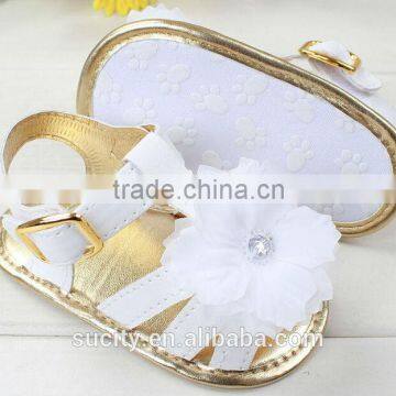 stylish flower new designs girls sandals with diamond