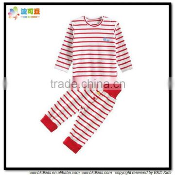 BKD 100% cotton stripe baby pajamas sets